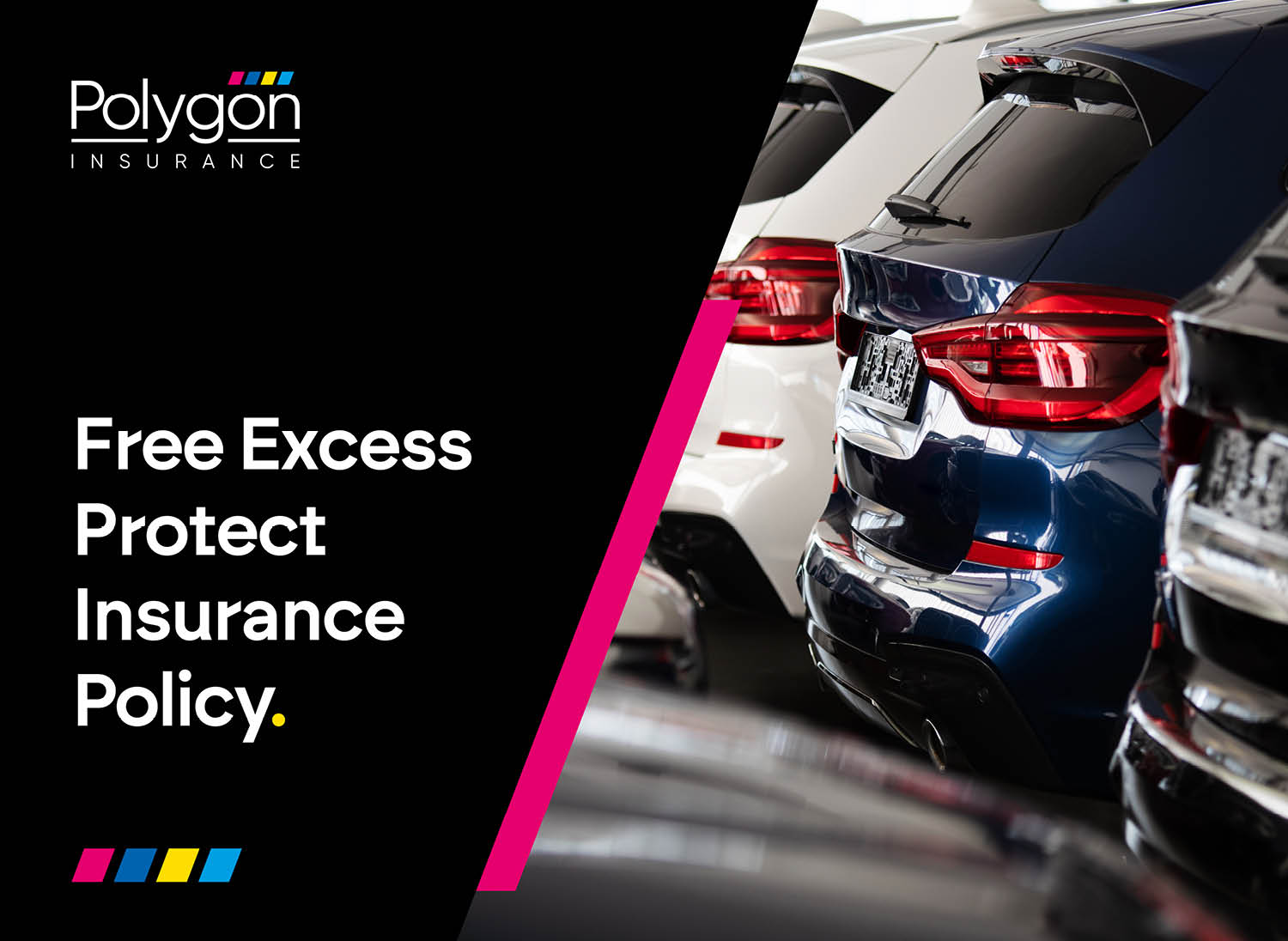 image of a Polygon Insurance offer with photo of cars